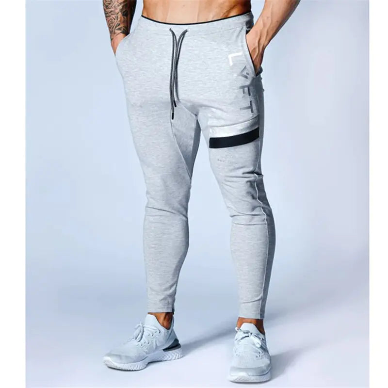 VibeWear Men’s Long Track Pants for Running and Gym Activewear