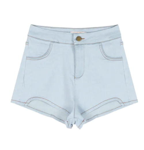 Trendy Women's Elastic Denim Shorts – Summer Fit
