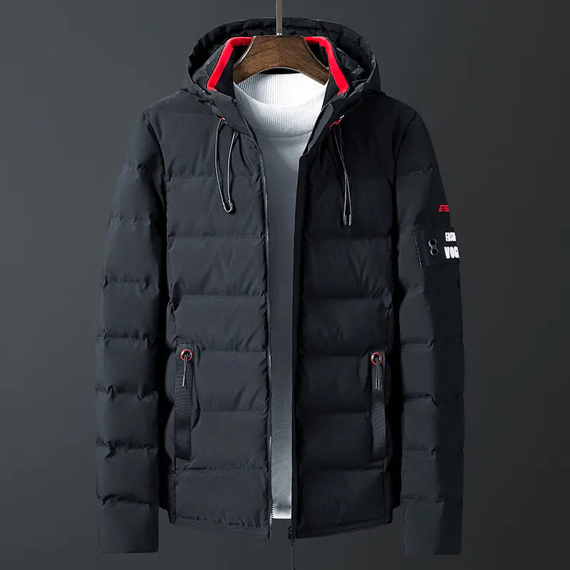 VibeWear Men’s Hooded Winter Parka