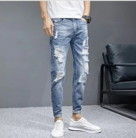 VibeWear Men's Ripped Jeans