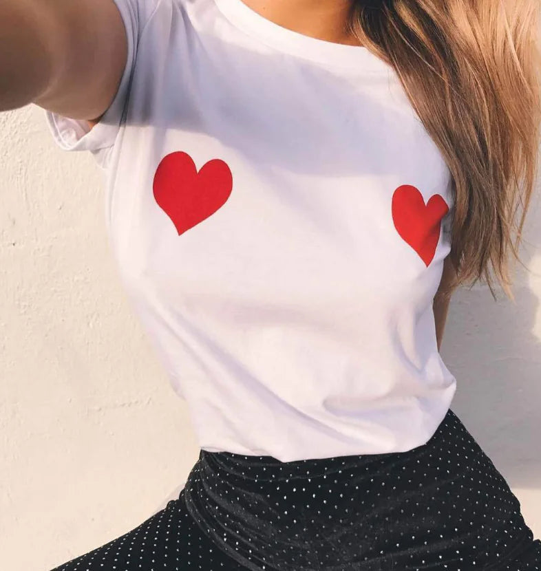 VibeWear™ Printed Expression Cotton Tee – Women’s
