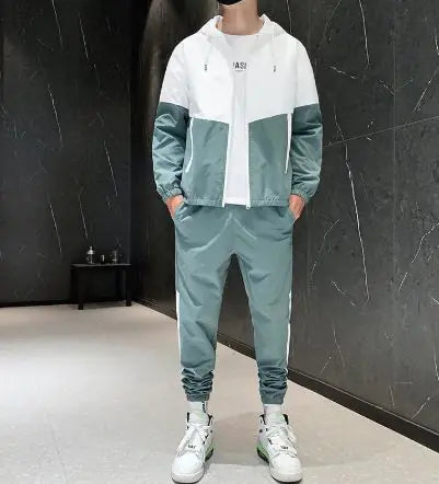 VibeWear Casual Joggers Hooded Sportswear Set
