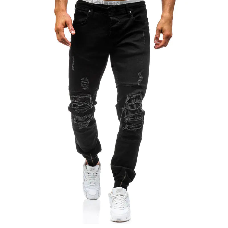 VibeWear Blue Ripped Jeans