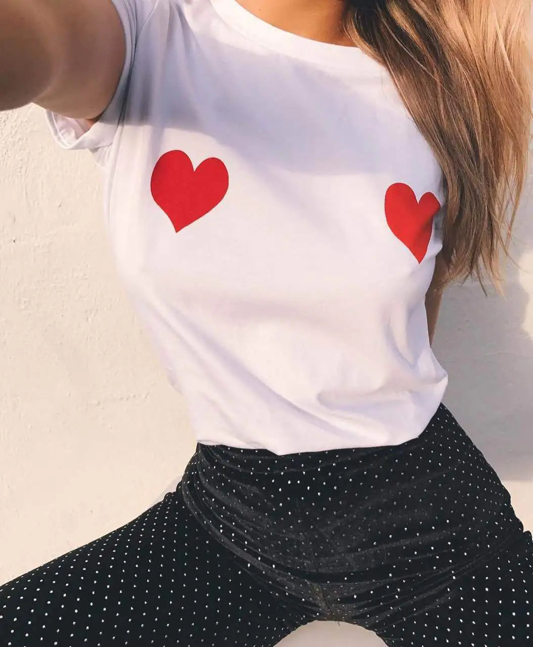 VibeWear™ Printed Expression Cotton Tee – Women’s
