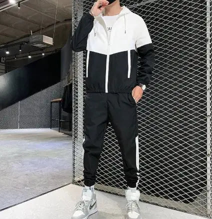 VibeWear Casual Joggers Hooded Sportswear Set