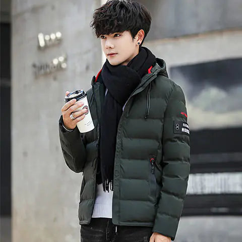 VibeWear Men’s Hooded Winter Parka