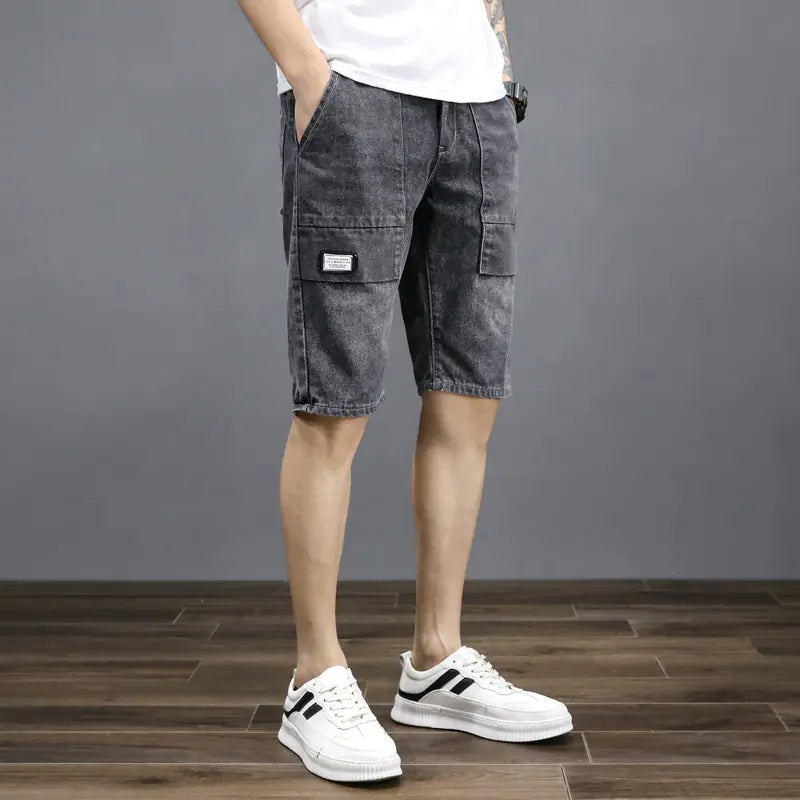Men’s Summer Thin Denim Shorts – Lightweight & Breathable