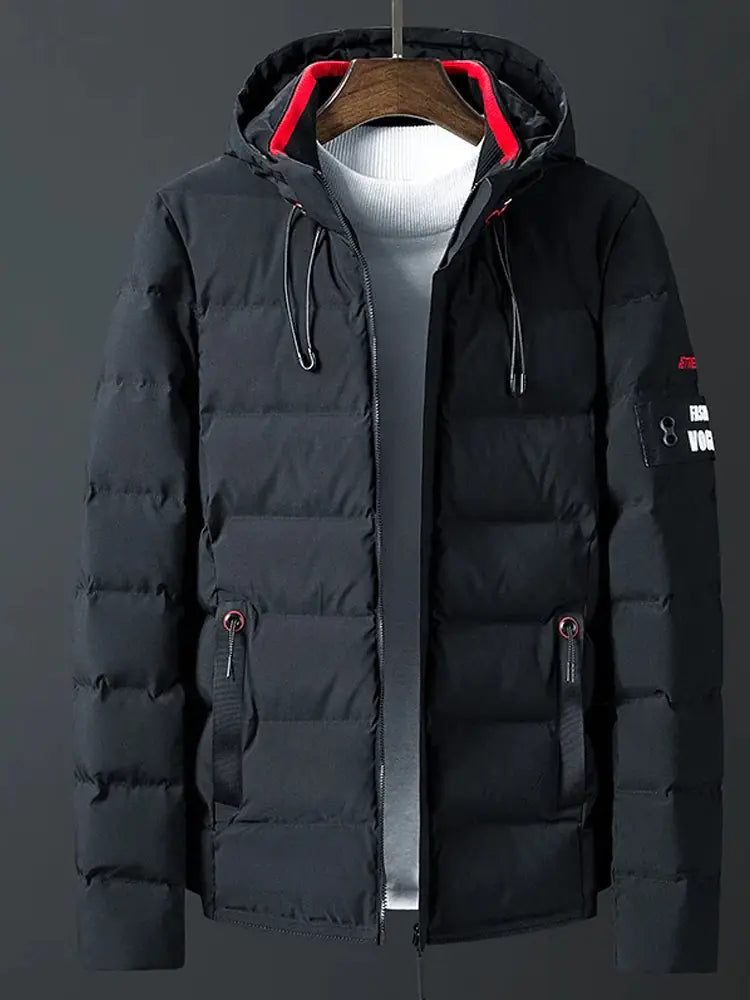 VibeWear Men’s Hooded Winter Parka