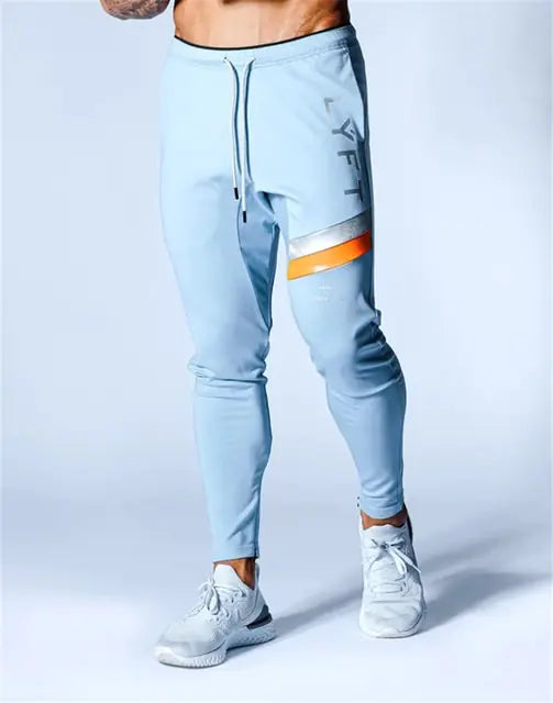 VibeWear Men’s Long Track Pants for Running and Gym Activewear