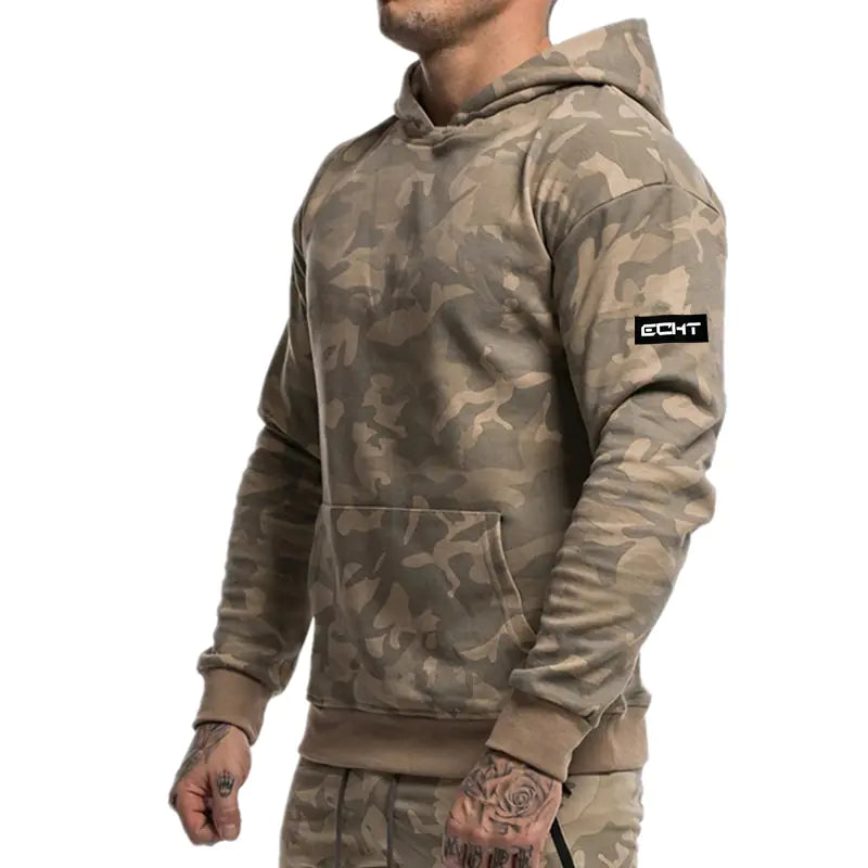 VibeWear Men’s Camo Tracksuit – Hoodie & Joggers Set