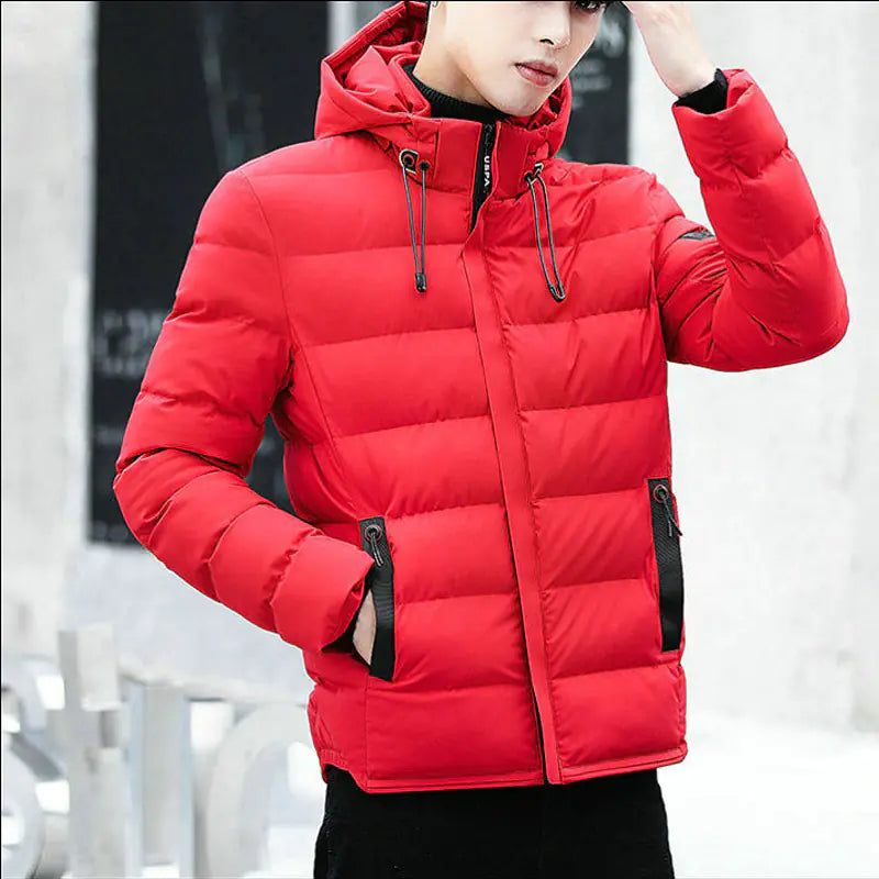 VibeWear Men’s Hooded Winter Parka