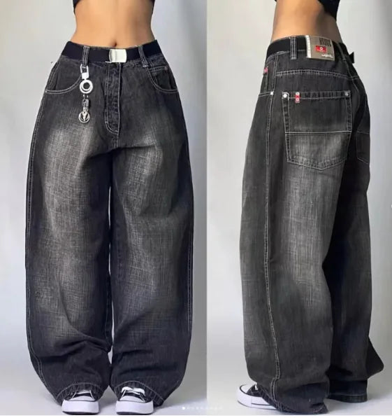 VibeWear™ Vintage Loose Leg Jeans – Women’s