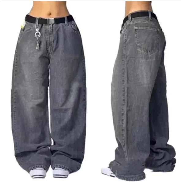 VibeWear™ Vintage Loose Leg Jeans – Women’s