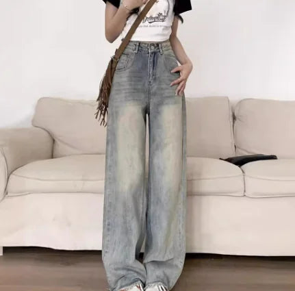 VibeWear Wide-Leg Baggy Jeans