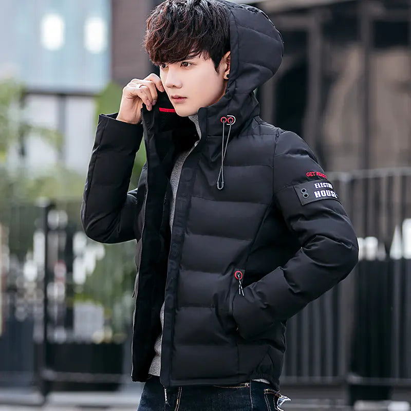 VibeWear Men’s Hooded Winter Parka